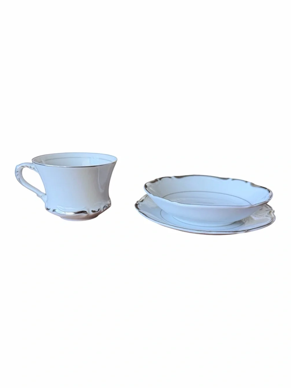 Set of Empress China From Japan Monte Carlo-P Vintage Saucers, Cups, Bowls